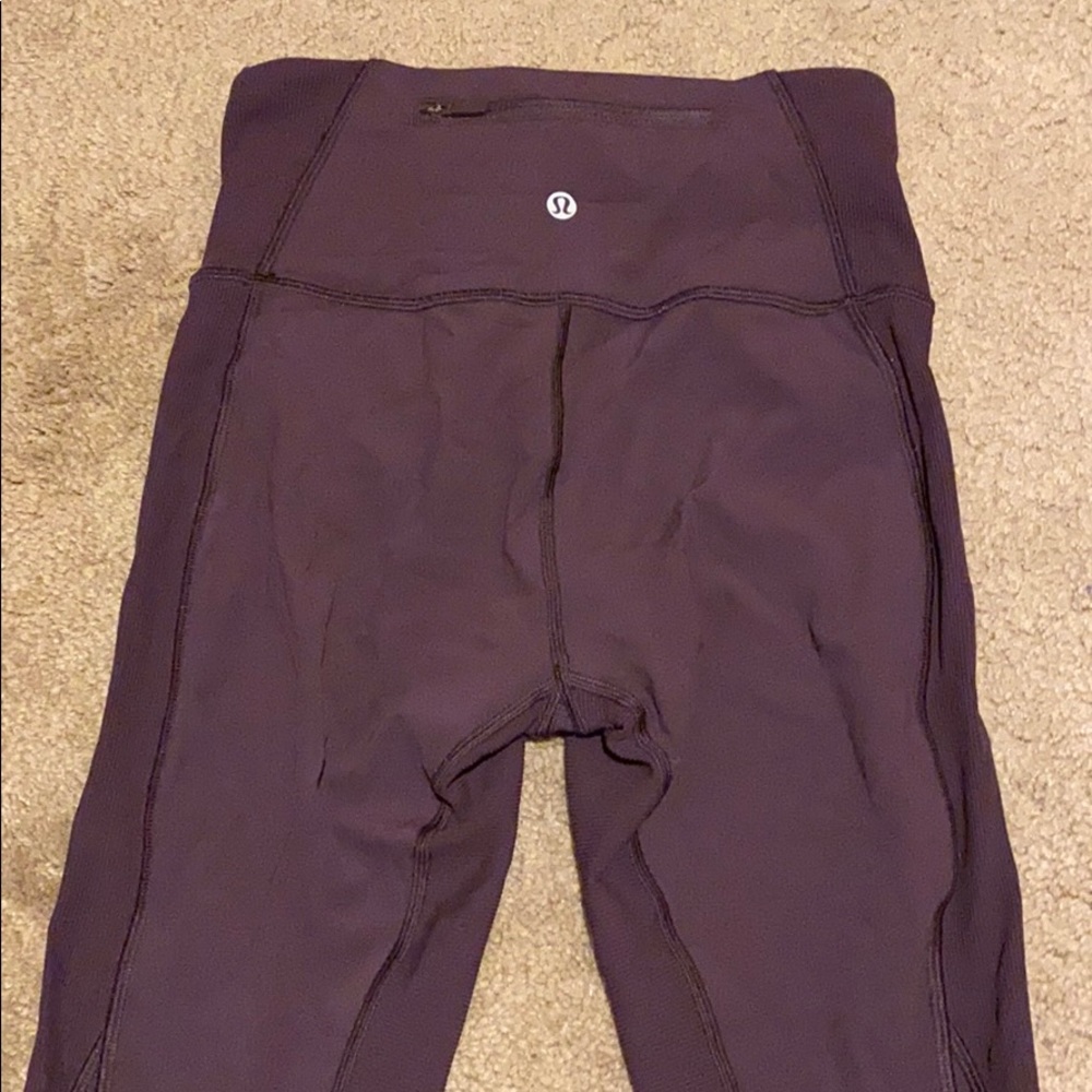 Lululemon eggplant color ankle leggings